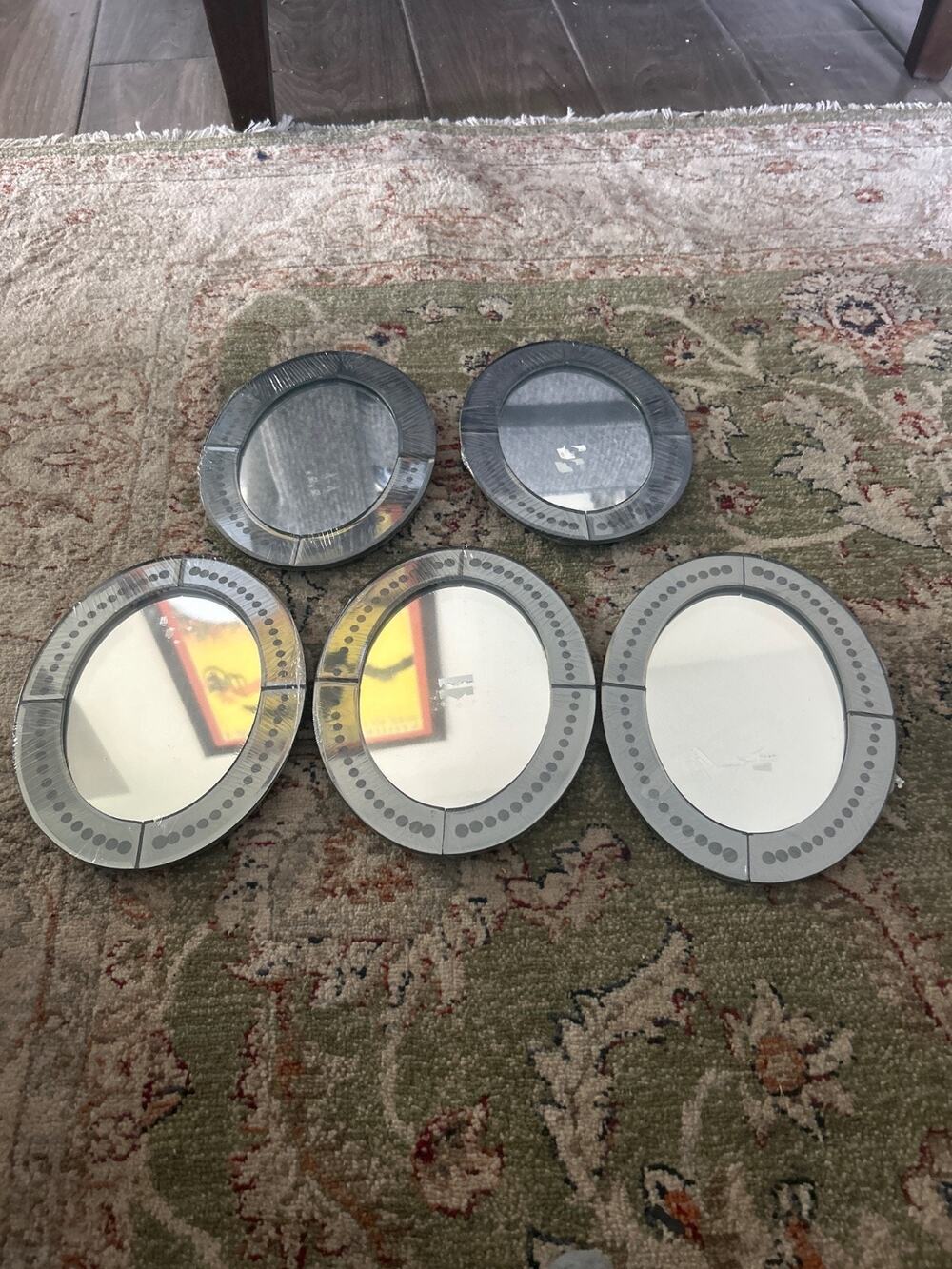 Lot of 5 Vintage IKEA Berlevag Oval Table Mirrors - Brand New/Sealed (801.820.15